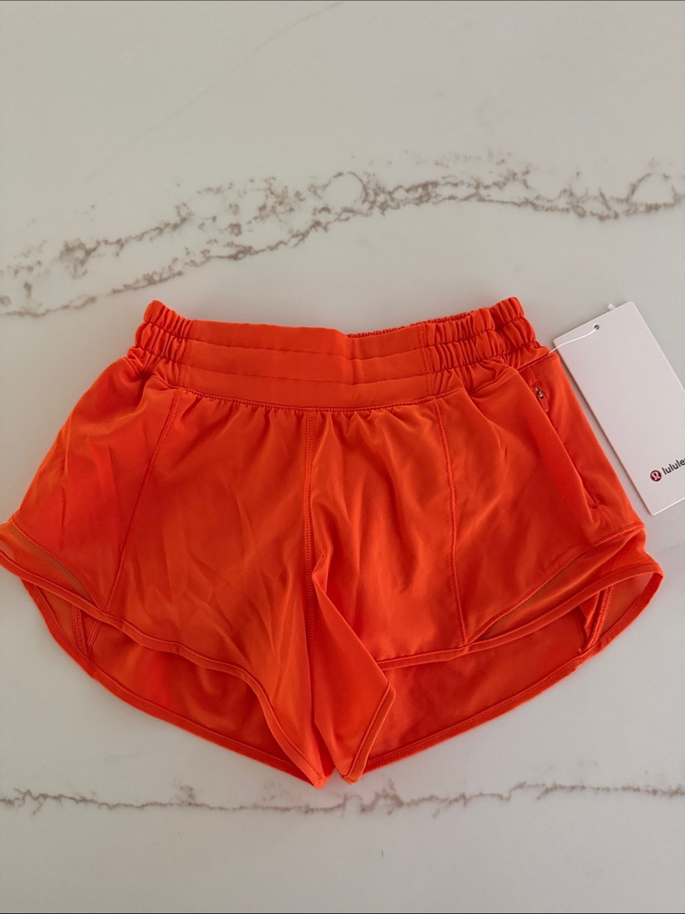 Lululemon Hotty Hot LR 2.5” Bright Orange Women's Athletic Shorts